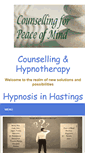 Mobile Screenshot of counsellingforpeaceofmind.co.uk